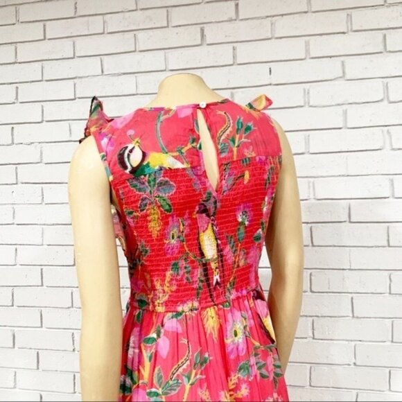 Banjanan‎ Iris Dress Woden Hedgerow Paradise Pink - Size Large - Picture 7 of 15